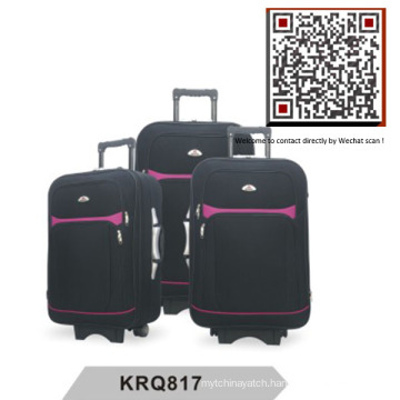 Hotsale Shantung Silk EVA Outside Trolley Luggage (KRQ817)